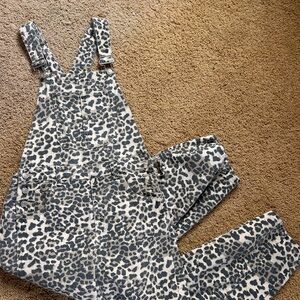 Leopard Print Women's Overalls